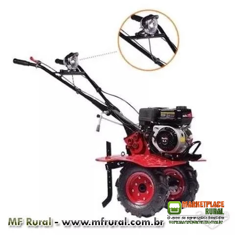 Motocultivador à Gasolina 3 x 1 com 90cm Largura Motor 6,5Hp com Rodas - TT90