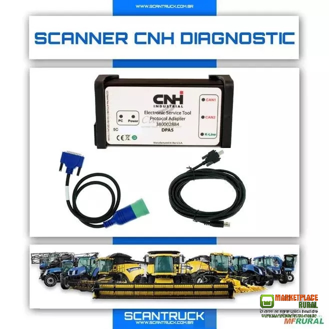SCANNER AGRICOLA CNH - CNH / CASE / NEWHOLLAND / MOTORES FTP - MODELO 2021