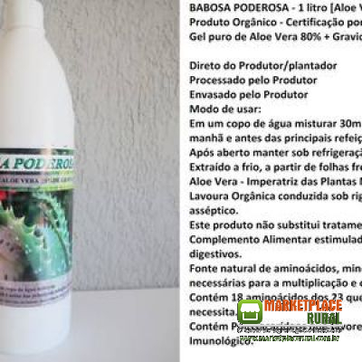 Aloe Vera + Graviola 20% Pura Orgânica Do Produtor 1 Litro