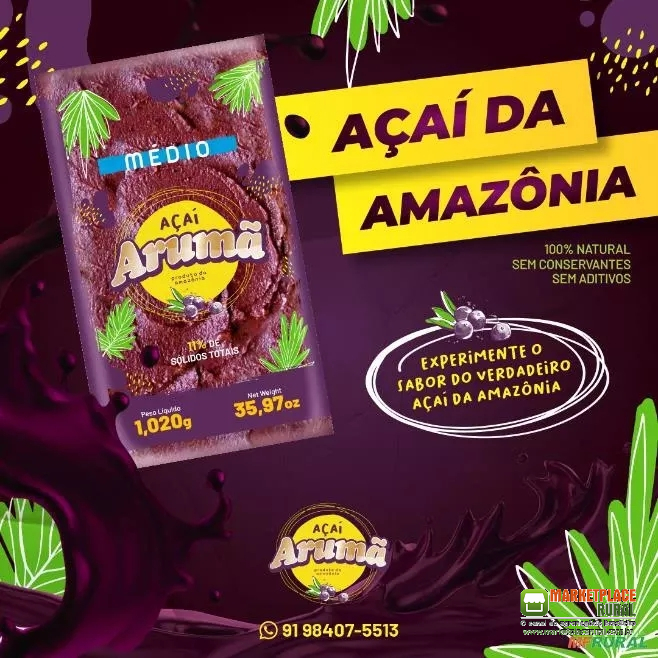 AÇAÍ MÉDIO COM 11% DE SÓLIDOS