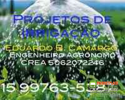 Assessoria em projetos de irrigação da outorga de recursos hídricos até manejo da irrigação.