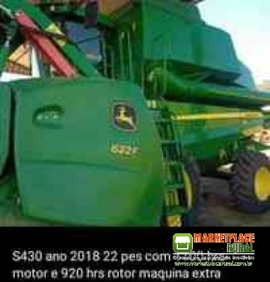 Colheitadeira S430 Ano 2018
