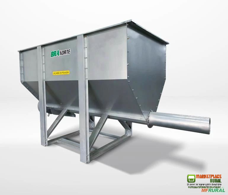 Caçamba de Pesagem 1900 Litros - 1000 kg