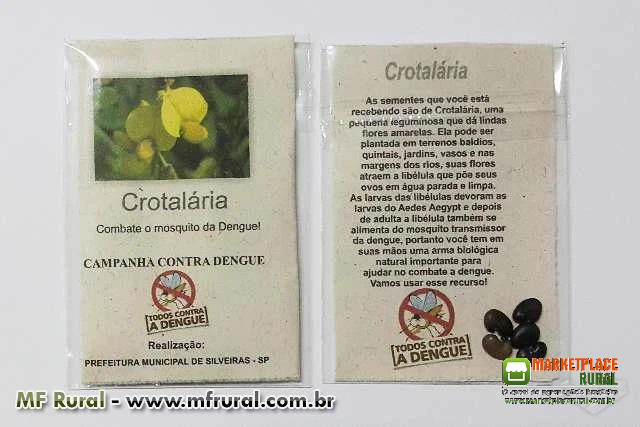 SEMENTES CROTALÁRIA CONTRA A DENGUE