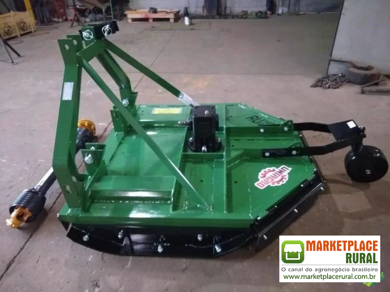 ROÇADEIRA MARCA UNIAGRO MODELO RU 1400, COM 1,32 DE CORTE, CENTRAL E LATERAL, REGULAGEM ALTURA CORTE