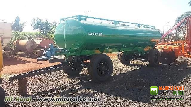 Carreta Tanque 10.500 Litros Novo Facchini e Com Bomba Nova Andrade