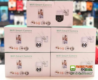 Câmera Wi Fi Smart Ip 9 ( A prova dágua ) 360° Wi - fi Visão Noturna Infravermelho com áudio