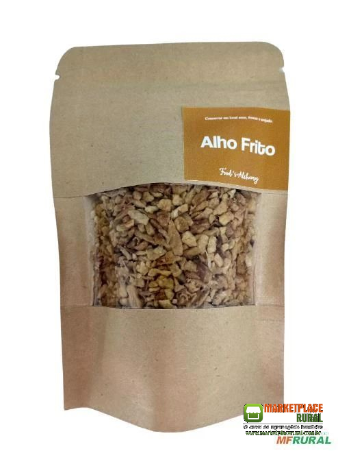 Alho Frito 50g - Direto da Fábrica para Revenda, Terceirização ou Dropshipping - Food's Alchemy
