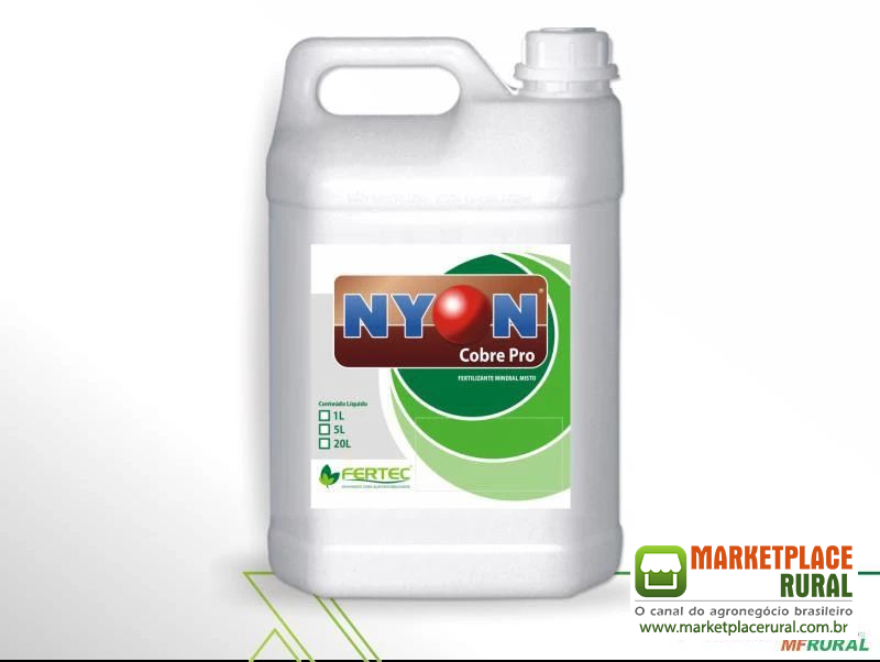Fertilizante Cobre Pro Nyon via solo