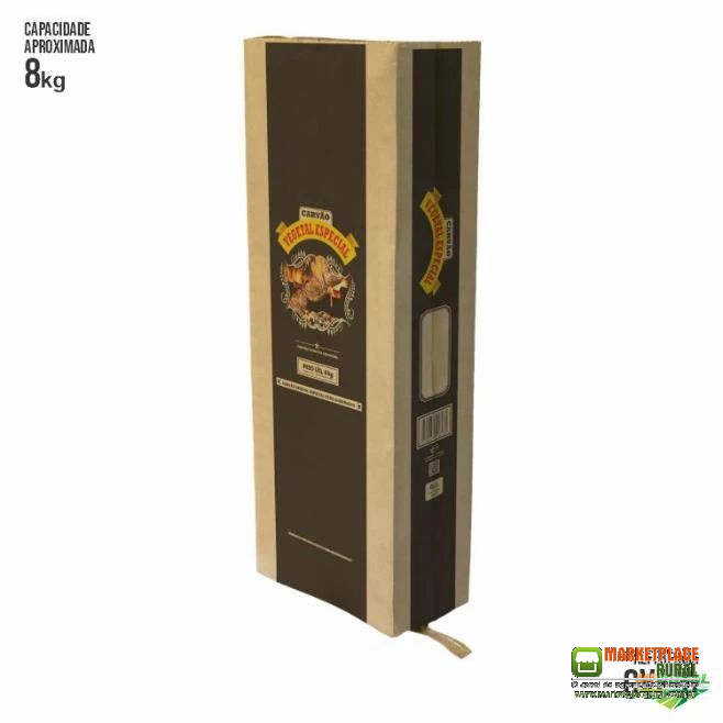 Embalagem Papel Saco P/ Carvão Vegetal Especial 8kg - 100 unidades