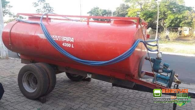 TANQUE DE ÁGUA AGRÍCOLA TRANSPORTE PIPA ANO 2017, CAPACIDADE 4200 LTS.