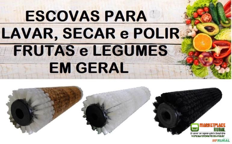 ESCOVA ROTATIVA INDUSTRIAL - PARA FRUTAS, LEGUMES E PROJETOS ESPECIAIS