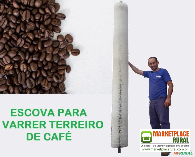 ESCOVA PARA VARRER TERREIRO DE CAFÉ - ENLEIRADOR DE CAFÉ