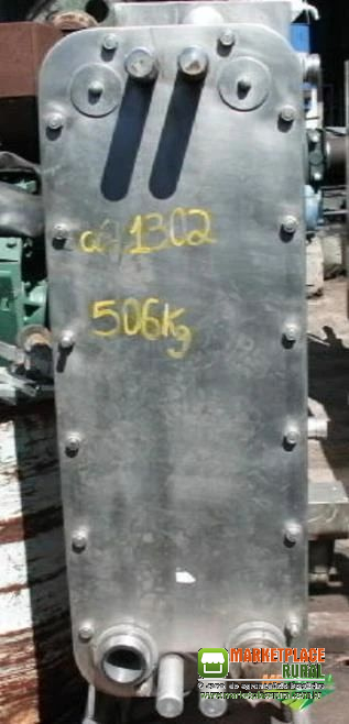 Trocador calor inox 38 placas evaporador 100 tr - C1302