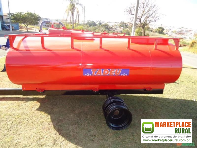 TANQUE DE AGUA 4000 LITROS RODADO DUPLO MARCA TADEU ZERO A PRONTA ENTREGA
