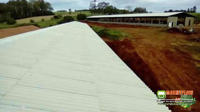 AVIÁRIOS E POCILGAS FABRICADOS EM ESTRUTURAS PRE - MOLDADOS E METÁLICOS.