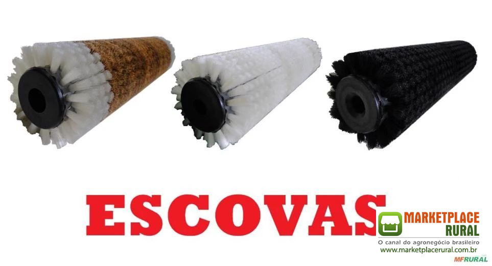 ESCOVAS PARA MÁQUINA LARANJA, LIMÃO, BATATA, TOMATE, CENOURA, CEBOLA, BETERRABA