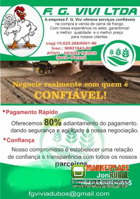Compro cama de frango
