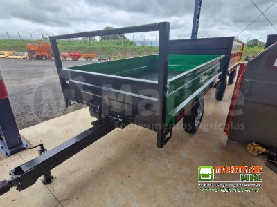 Reboque Agrícola 3.000kg - 01 eixo rodado simples c/pneus 7.50-16 marca Facchini